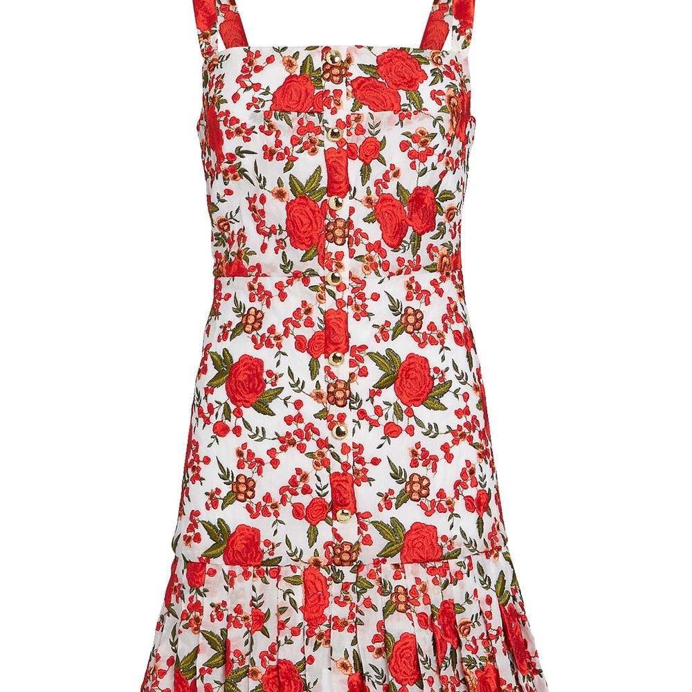 Alexis Melora Embroidered Mini Dress